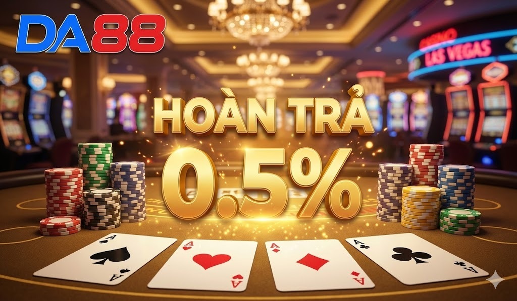 Game Bài Xanh Chín Hoàn Trả Bất Tận 0.5% Không Giới Hạn: Đặc Quyền Hội Viên DA88! 2 Sức hút từ sự kiện “Game bài xanh chín hoàn trả bất tận 0.5% không giới hạn”